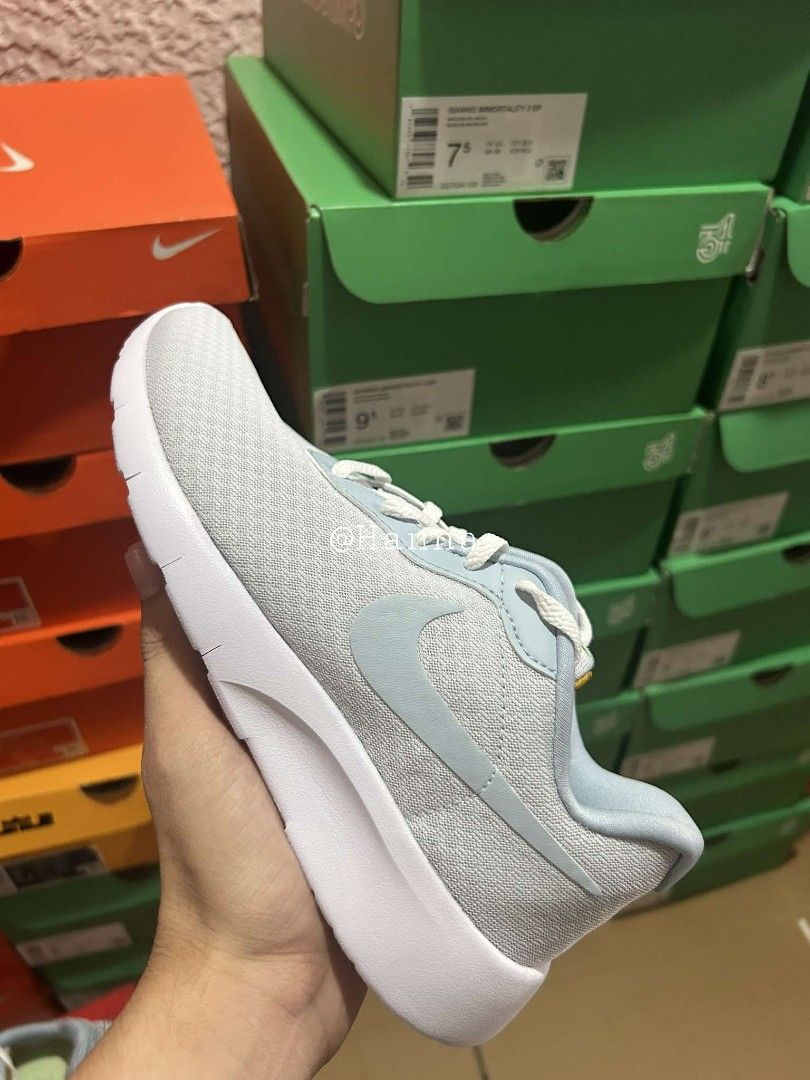 Nike Tanjun Easyon GS Grey Armory Blue Women s Fashion Footwear Sneakers on Carousell