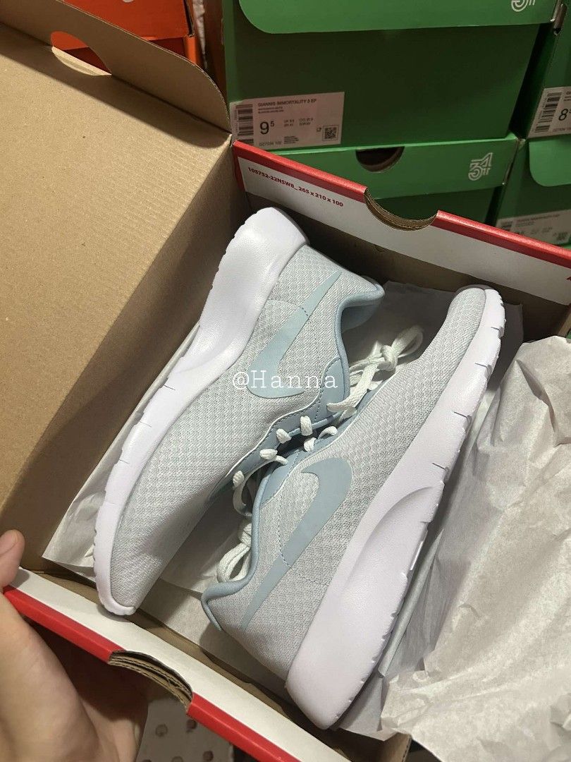 Nike Tanjun Easyon GS Grey Armory Blue Women s Fashion Footwear Sneakers on Carousell