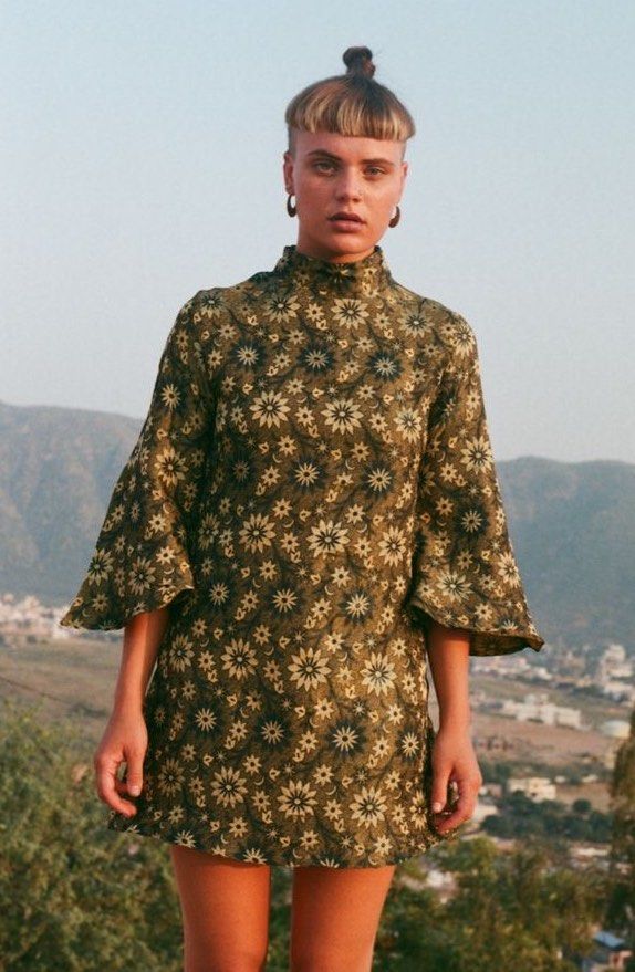 60's style mini dress top