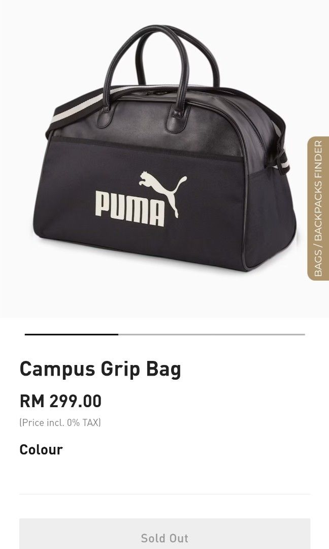 Puma Campus Grip Bag Men s Fashion Bags Backpacks on Carousell
