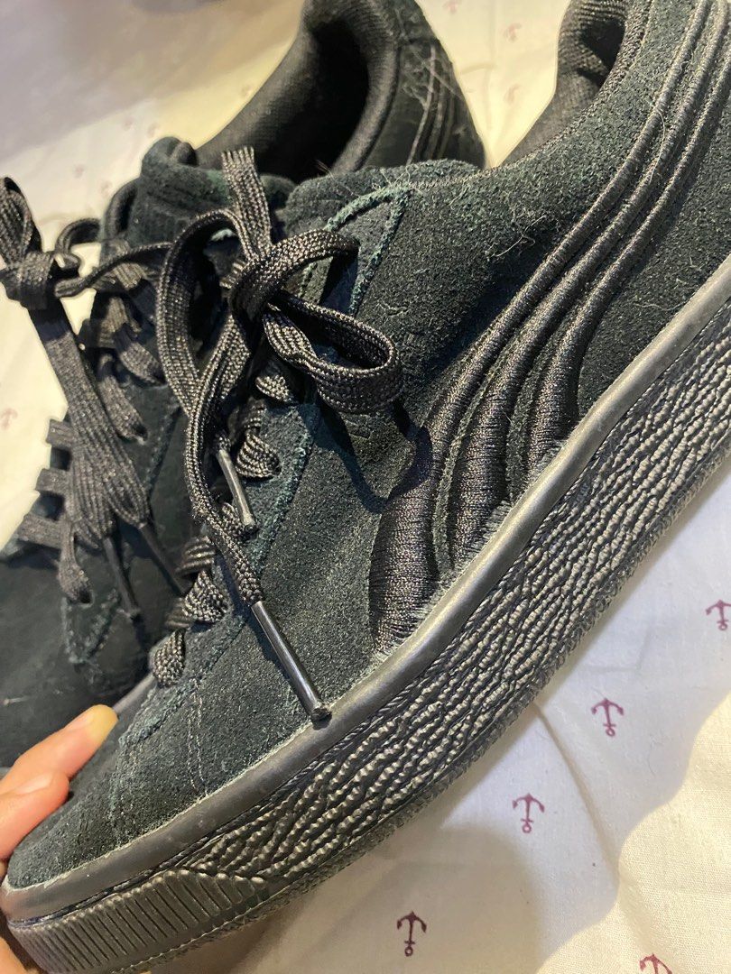 Puma suede triple black online