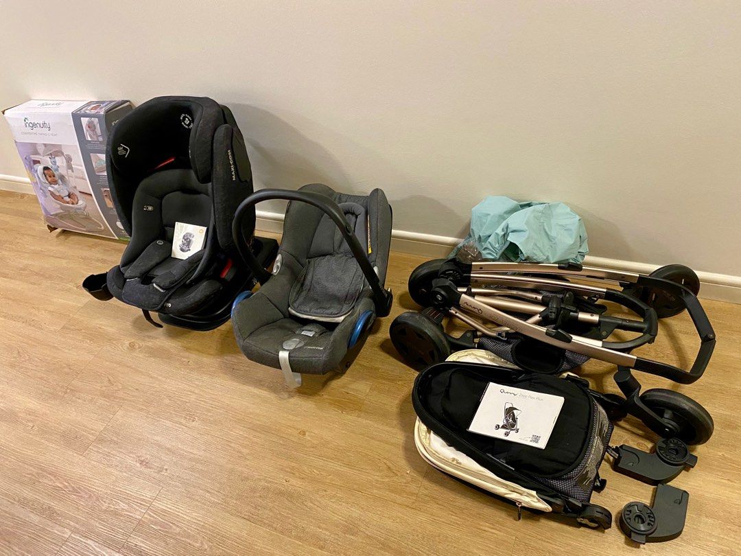 Quinny Zapp Flex Plus Stroller Rachel Zoe Edition the Maxi Cosi Titan Pro Car Seat and the Maxi Cosi CabrioFix Car Seat Carrier FREE GIFT