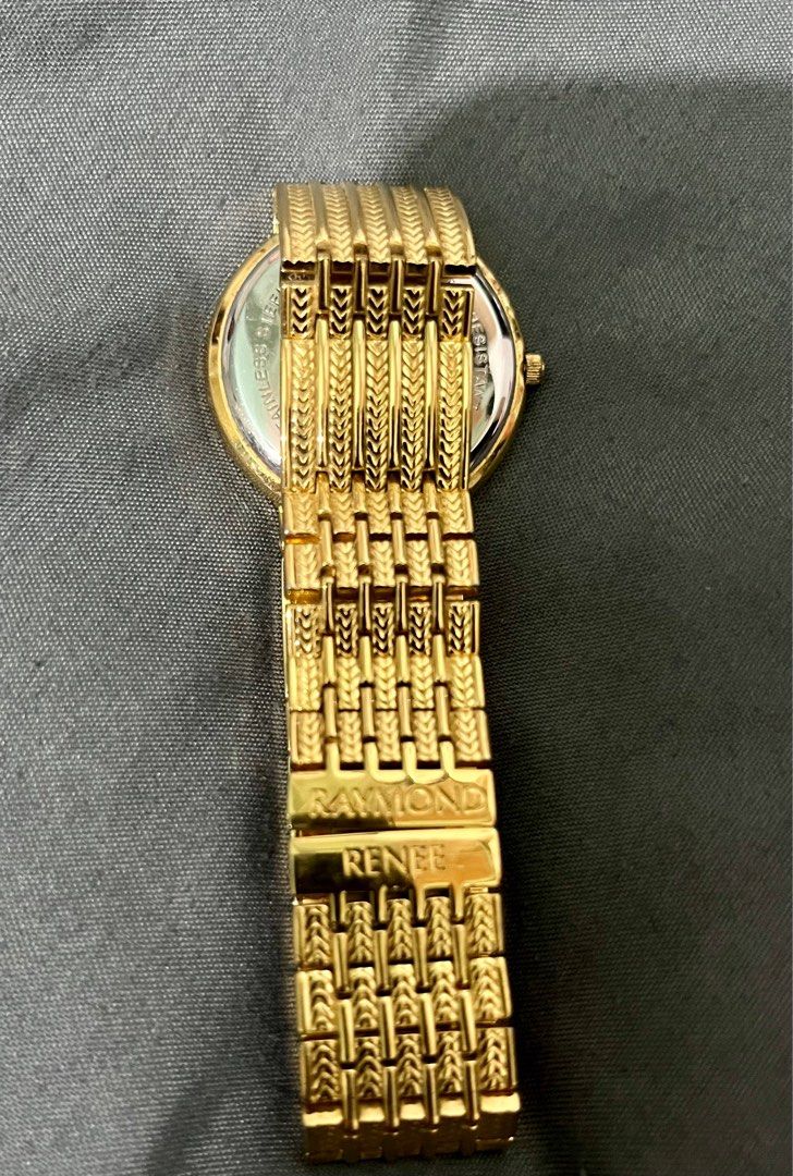 Raymond renee gold plated watches hot sale