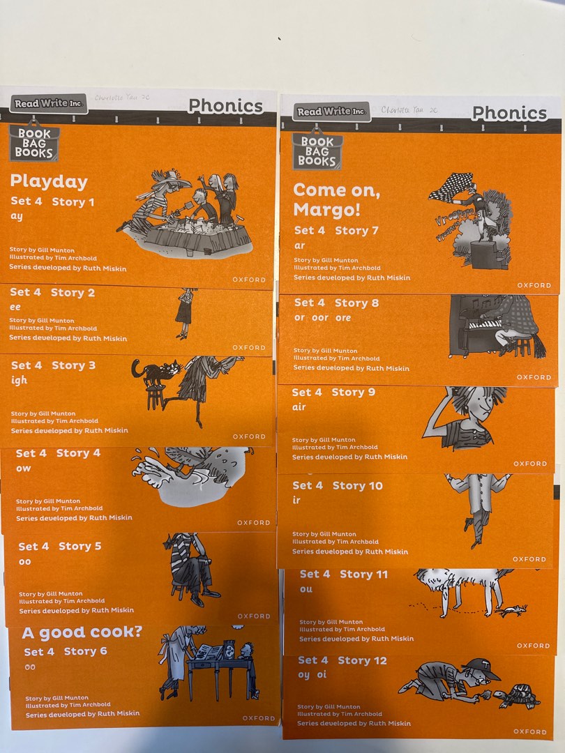 Read Write Inc. Phonics Set 4, 興趣及遊戲, 書本 & 文具, 教科書 - Carousell