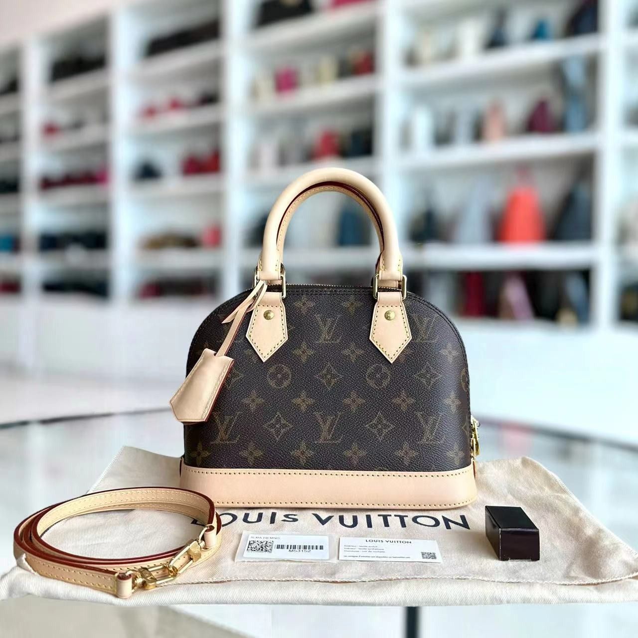 Ready Stock Like New LV Alma BB Monogram Canvas Leather 23CM Louis Vuitton Luxury Bags Wallets on Carousell