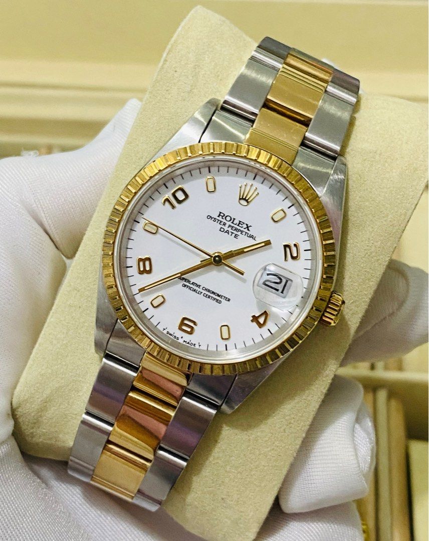 Rolex Oyster Perpetual Date Men s Fashion Watches Accessories Watches on Carousell