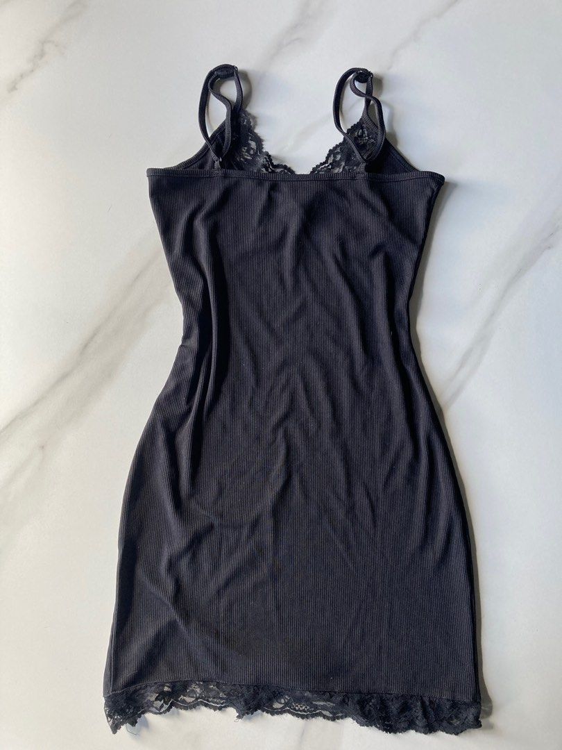 SHEIN lacey ribbed dress (Category: Dresses) located in Baguio. Submitted by beniceeee_ (Listing ID 1313574381, Image 2). Description: Small This is super sexy Never worn haha di ulit kasya.
