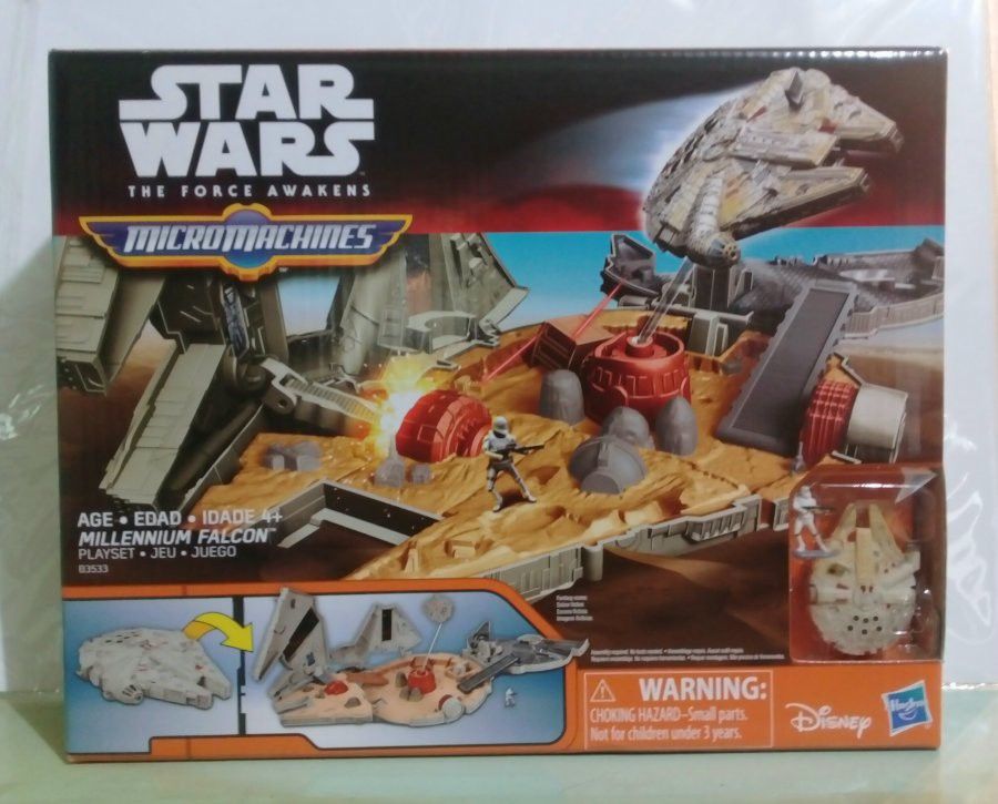 Star Wars Millenium Falcon Micromachines (Category: Action & Battle Toys) located in Imus. Submitted by mnxtoyhouse (Listing ID 1313597354, Image 2). Description: Star Wars Millenium Falcon Micromachines Includes miniature figures Converts into a rebel fortress PRICE: P1.2K BRAND: Disney/Hasbro CONDITION: Back in Box, Complete accessories PAYMENT: Cash/GCash/BPI MEETUP: Imus, Cavite only SHIPPING: Buyer's expense LBC/Lalamove #StarWars #Millenium