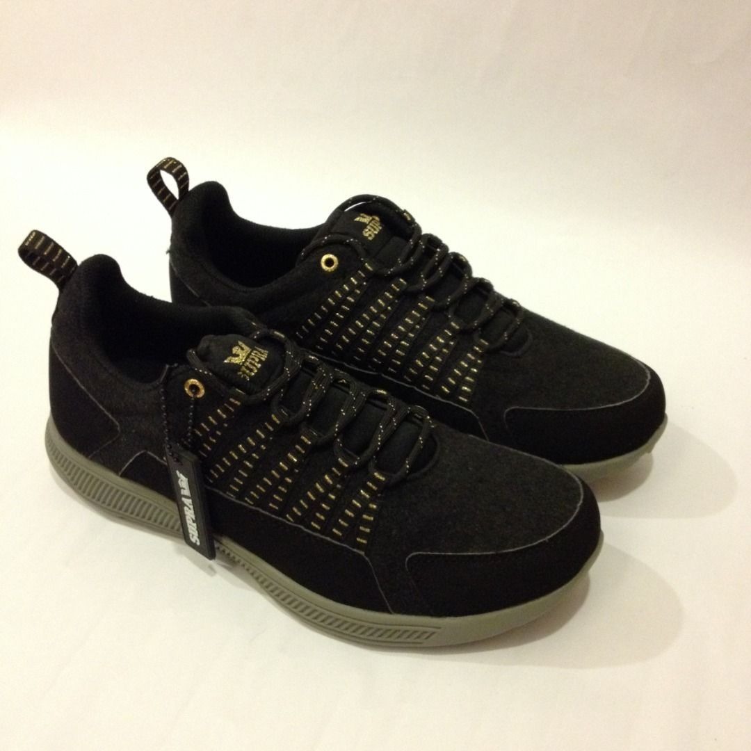 SUPRA Owen Black Gold UK9 US10 skate skateboarding sb vans huf etnies emerica lakai fallen es globe thrasher santa cruz