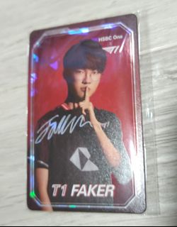 T1 FAKER 閃卡, 興趣及遊戲, 玩具 & 遊戲類 - Carousell