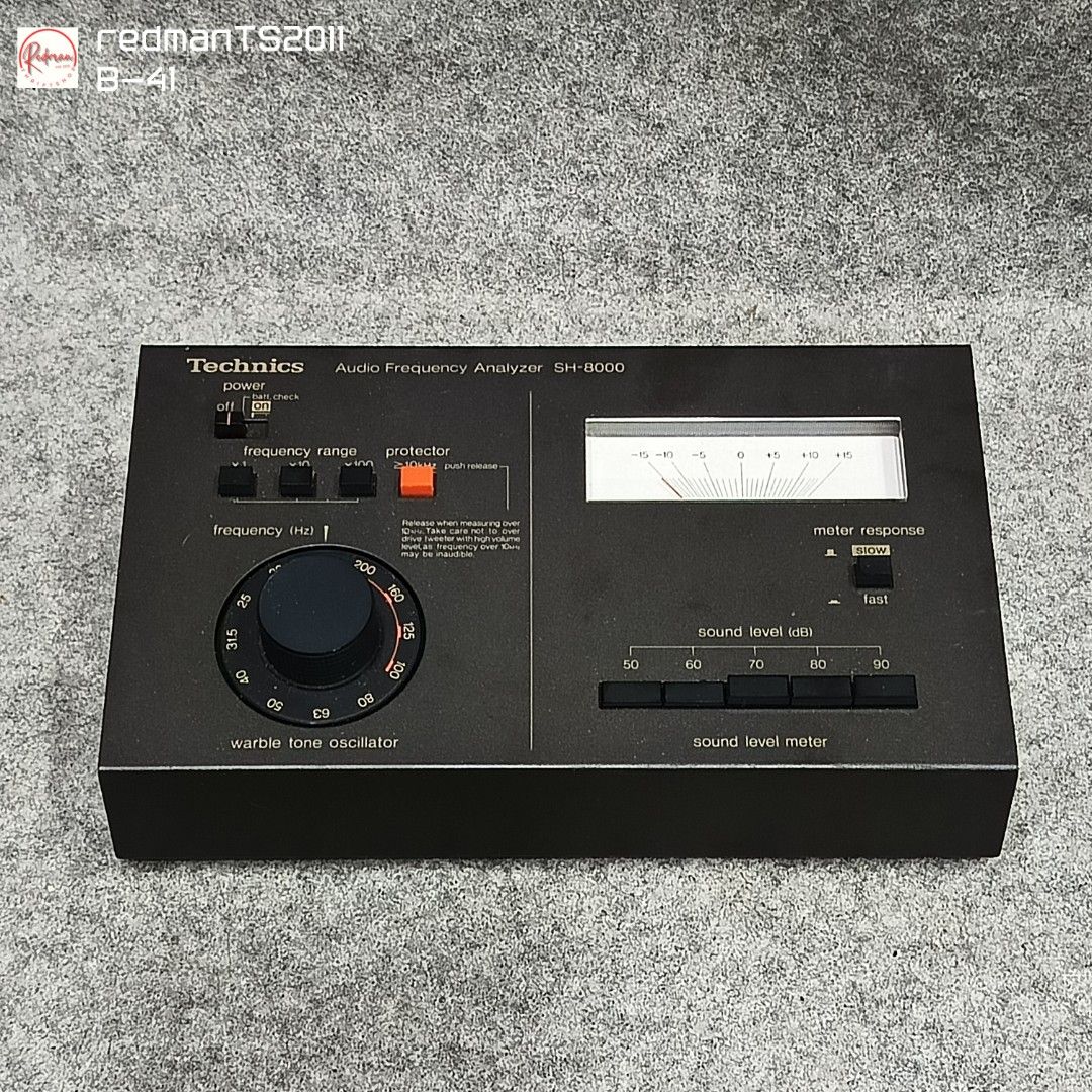 Technics Sh-8000 Audio Frequency Analyzer (Category: Other Audio Equipment) located in Meycauayan. Submitted by redmants2011 (Listing ID 1313527787, Image 2). Description: Technics Sh-8000 Audio Frequency Analyzer. Selling as is untested. missing microphone. Payment - Gcash / Bank Transfer Shipping - Gogo Xpress / Flash Express.