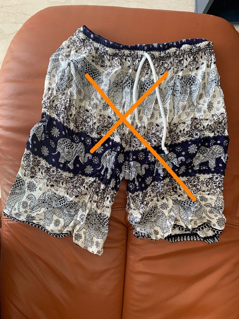 Thailand elephant shorts, Men's Fashion, Bottoms, Shorts on Carousell