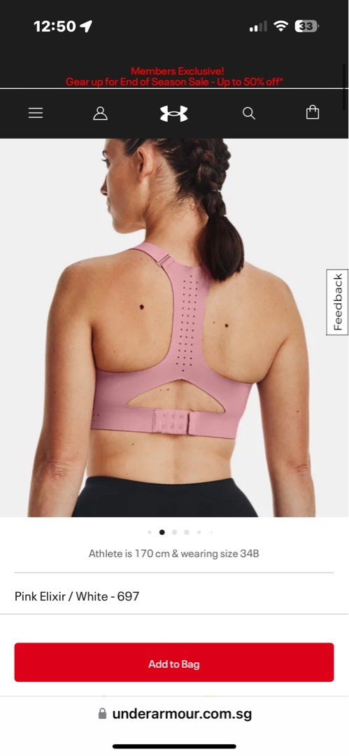 Under armour vanish high sports bra cheap