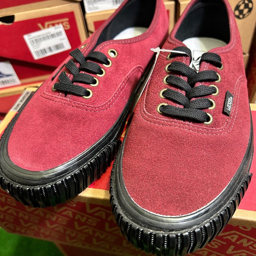 VANS AUTHENTIC 44 L ANAHEIM SUEDE MAROON BURGUNDY UK7