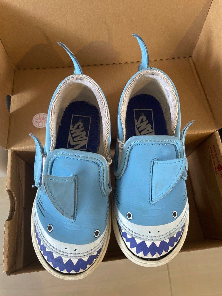 Vans boys shark shoes cheap