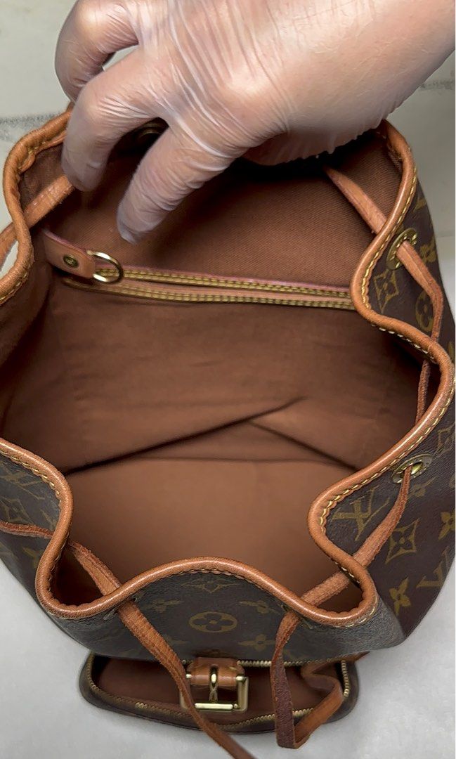Vintage LV Montsouris Backpack (Category: Luxury Bags & Wallets) located in Quezon City. Submitted by jycdzn (Listing ID 1313442381, Image 3). Description: Authentic LV montsouris Backpack Size MM Excellent Condition SP1010= November 2000 in France 24Years Old. Personal Bag used ,bought from Japan No inclusions 49k asking price. Nego With free nike shoes and japan handbags..
