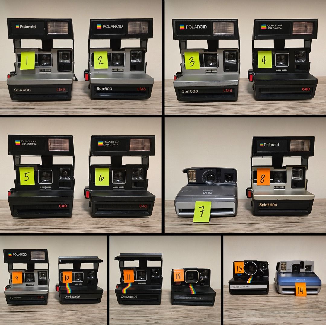 Vintage Polaroid Cameras (Category: Cameras) located in Manila. Submitted by jcamacj (Listing ID 1164621219, Image 1). Description: VINTAGE POLAROID CAMERAS FOR SALE **UPDATED AS OF JULY 10, 2024** These are vintage Polaroid Cameras that I have collected for the past year. Please read the description and you can also message me for more details: *Please include the NUMBER TAG inidicated on the camera you are interested in with your message* GREEN