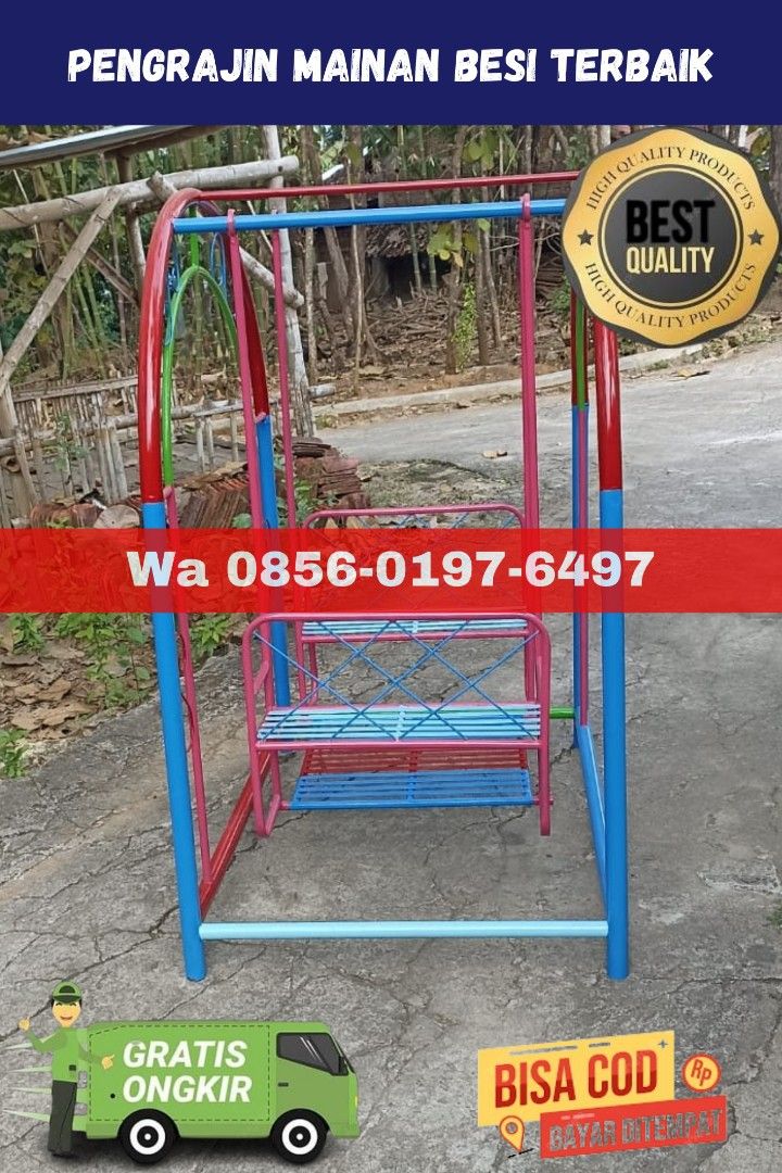 Wa 085601976497,bengkel las ayunan besi taman dan mandi bola di