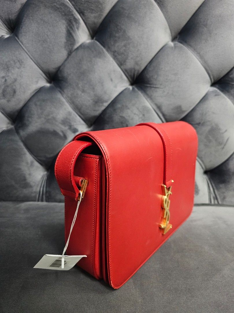 YSL Universite Medium in Red Classic Monogram Smooth Calfskin Bag Luxury Bags Wallets on Carousell