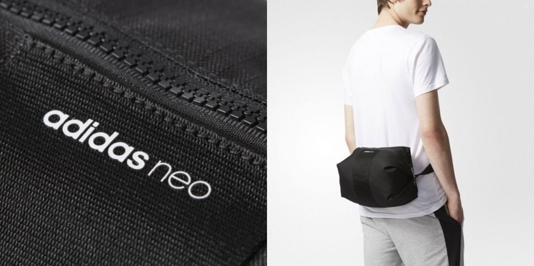 100 Authentic Adidas NEO Outdoor Crossbody Bag CD9681 Waist Bag Pouch Bag Black 6 Litre Ready Stock