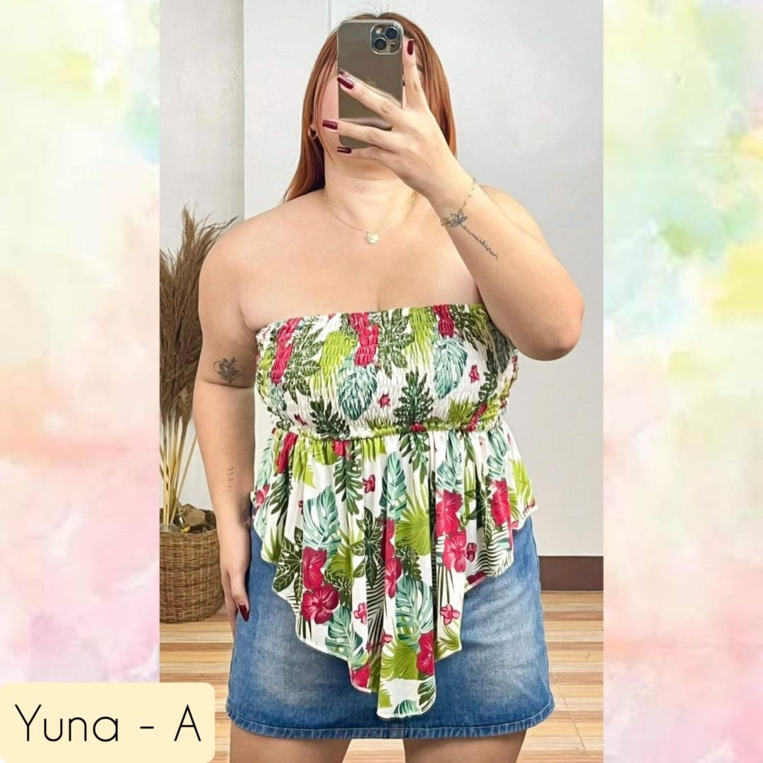 Smocked tube top plus size online
