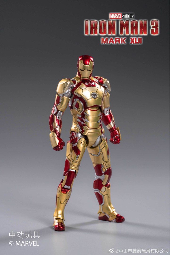 ✨全新正版未開封✨中動玩具ZD Toys 1/10 Iron Man Mark 42