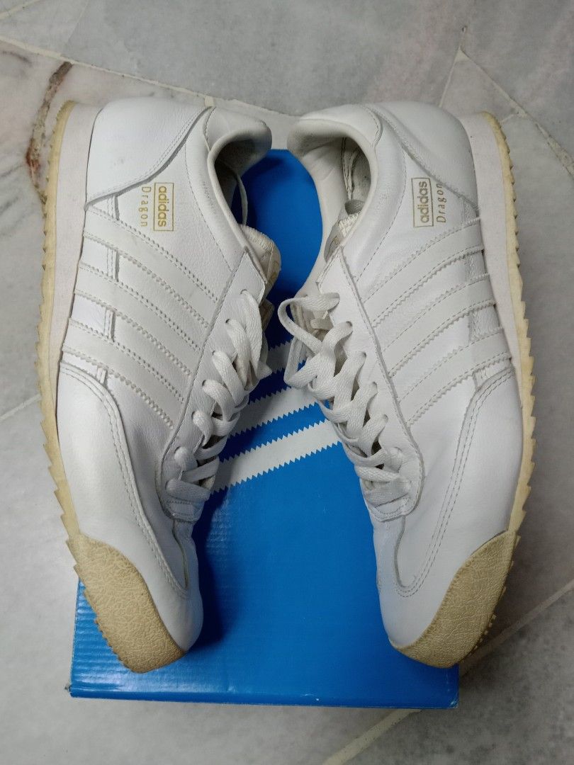 Adidas dragon triple white on sale