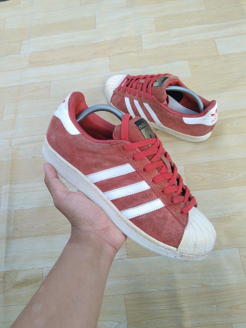 Adidas Superstar Suede Adidas Shoes Red Suede Adidas Superstar