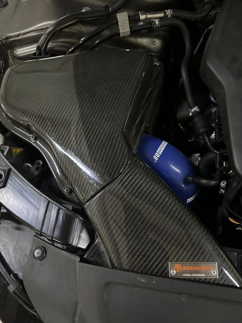 AUDI A4 B8 - ArmaSpeed Carbon Fibre Airintake (Category: Accessories) located in Singapore. Submitted by acjyacjy (Listing ID 1313764709, Image 1). Description: Dekit Audi A4 B8 Only - Carbon Fibre ArmaSpeed Airintake. Speedboost & headturner for sure. Affordable but powerful upgrade to your A4. Labour cost on buyer. Lmk if keen. .