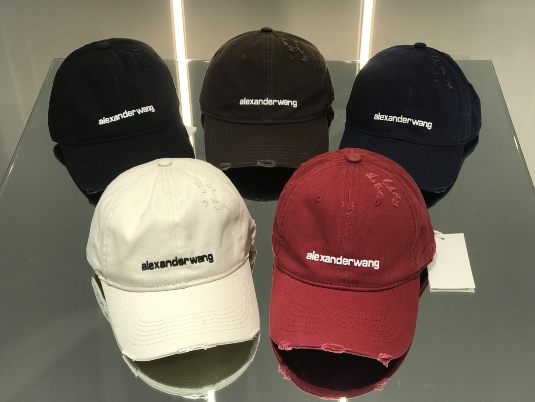 Authentic alexander wang small torn design baseball cap Women s Fashion Watches Accessories Hats Beanies on Carousell