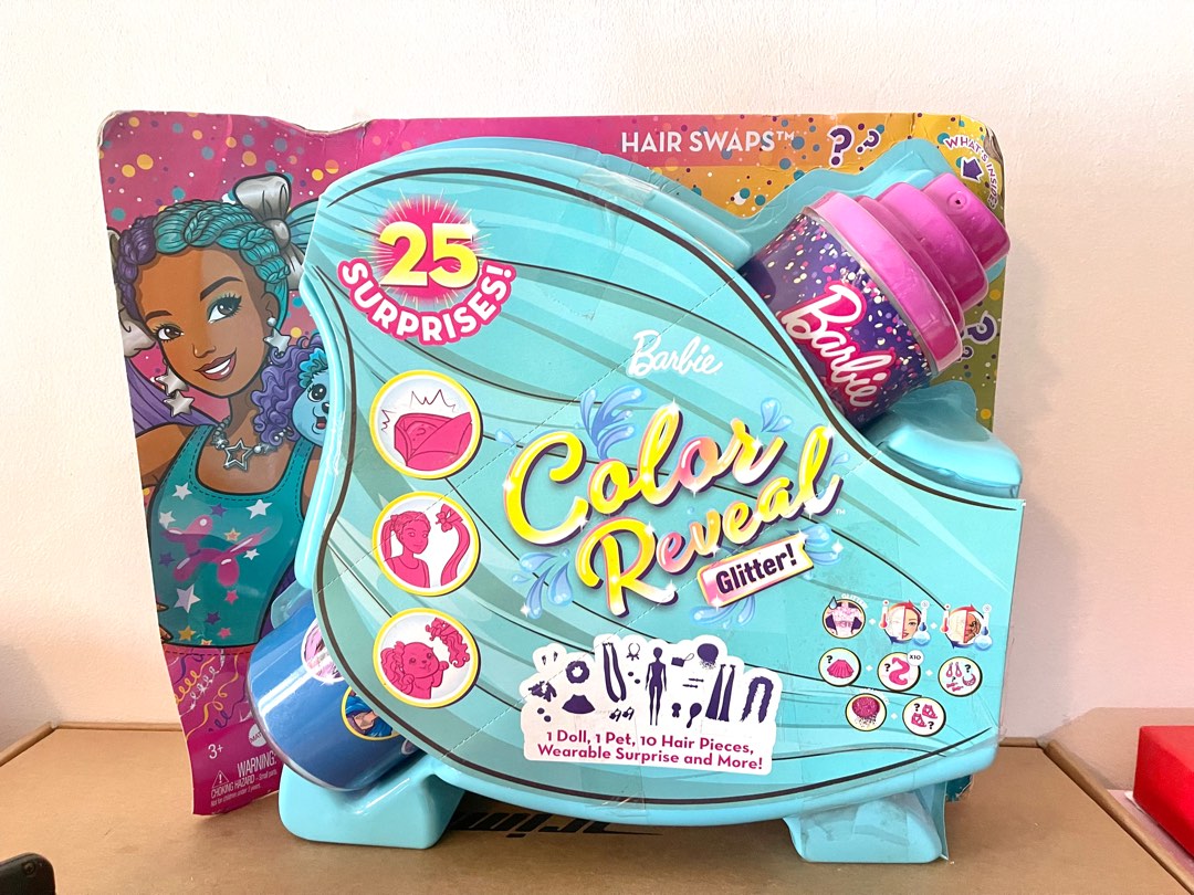 Barbie Color Reveal Glitter Doll Feature Play-set, Hobbies & Toys, Toys ...