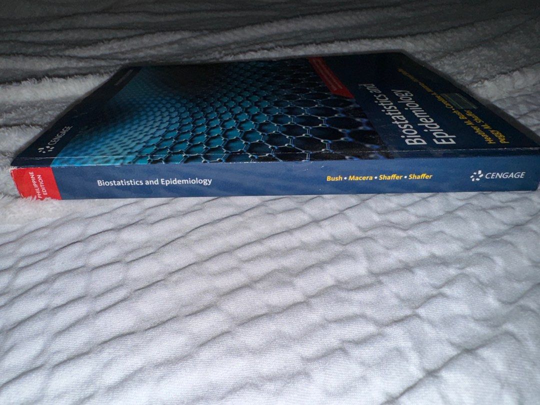 Biostatistics and Epidemiology (Cengage) Philippines Edition (Category: Textbooks) located in Rizal. Submitted by xiaoneeeee37477 (Listing ID 1313712437, Image 2). Description: - used once - no highlights - cover condition (9/10).
