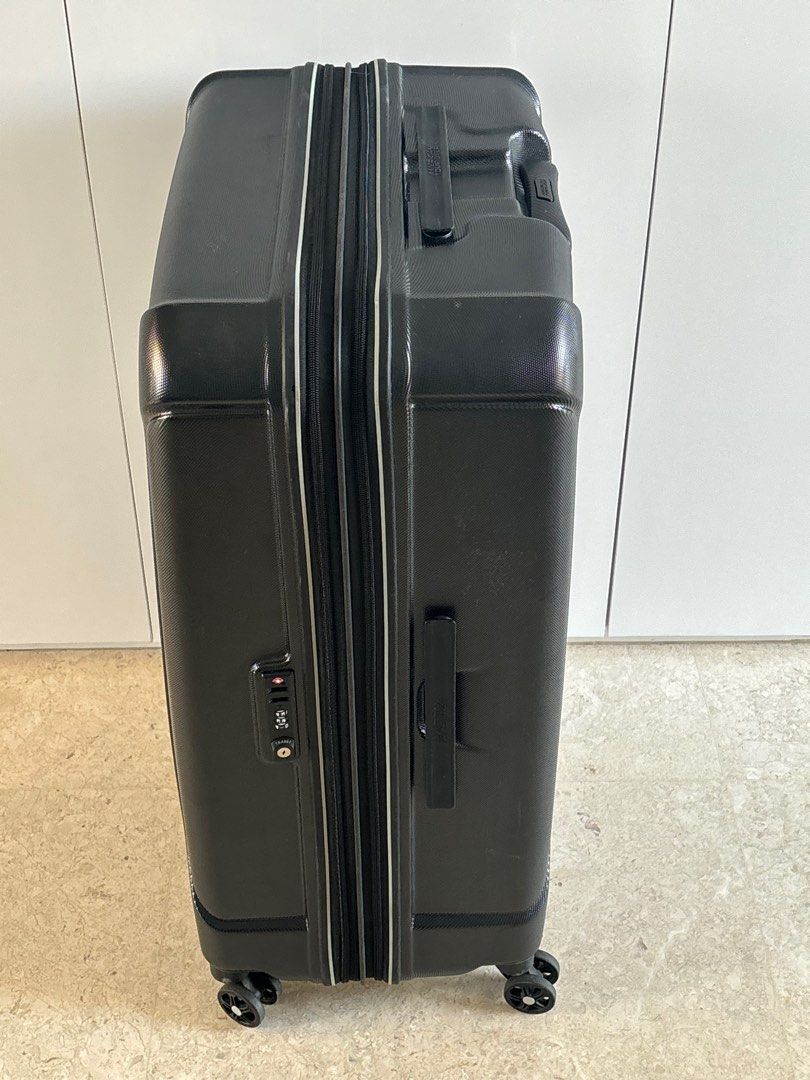 Black American Tourister 32 inch Hard Case Luggage