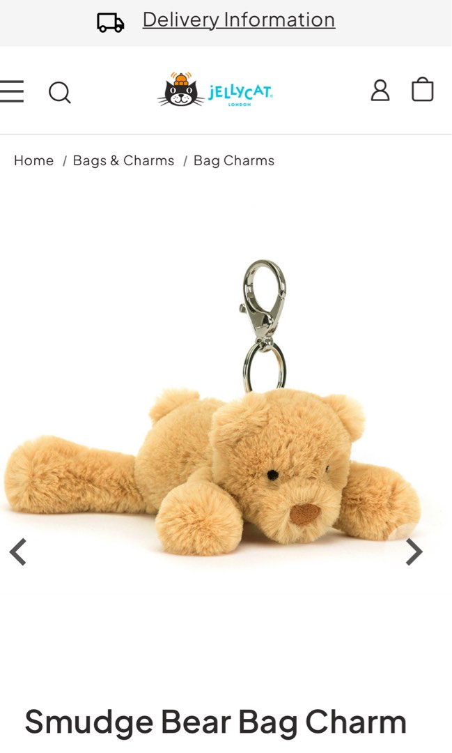 bnwt_jellycat_smudge_bear_bag_