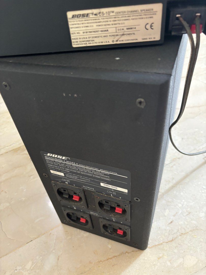 BOSE and ボーズ ACOUSTIMASS10Ⅲ5.1ch（VCS-1）＋1個