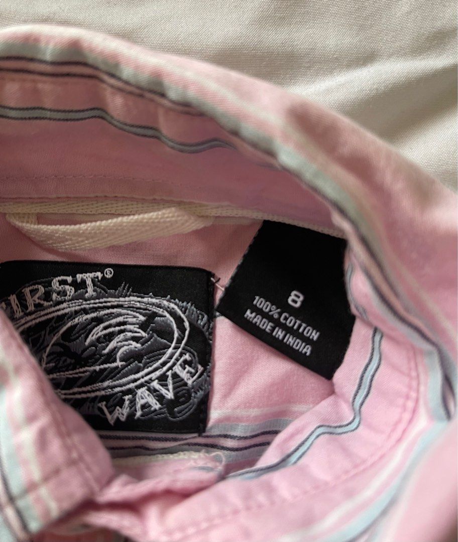 Boys’ Long Sleeve Polo (Category: Babies & Kids Fashion) located in San Juan City. Submitted by rike_ramirez (Listing ID 1313684783, Image 2). Description: Pink Stripes Long Sleeves Polo Kids size 8.