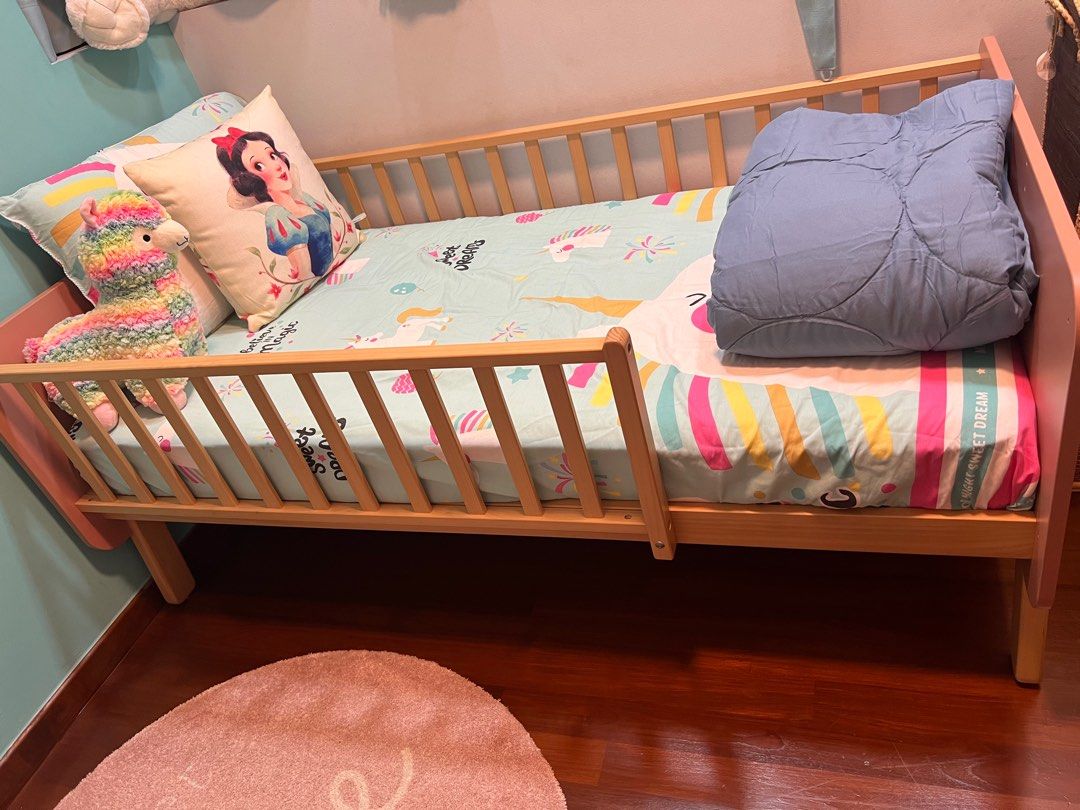 Children s Cot with Boori Mattress Babies Kids Baby Nursery Kids Furniture Cots Cribs on Carousell