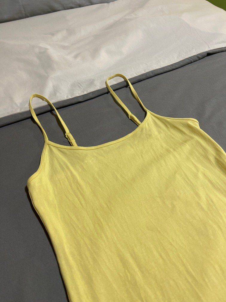 Pastel yellow tank top sales