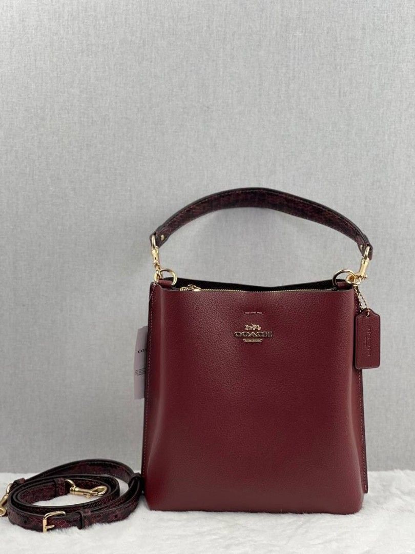 Coach Mollie Bucket 22 Wine Multi crossbody, Women display picture 1
