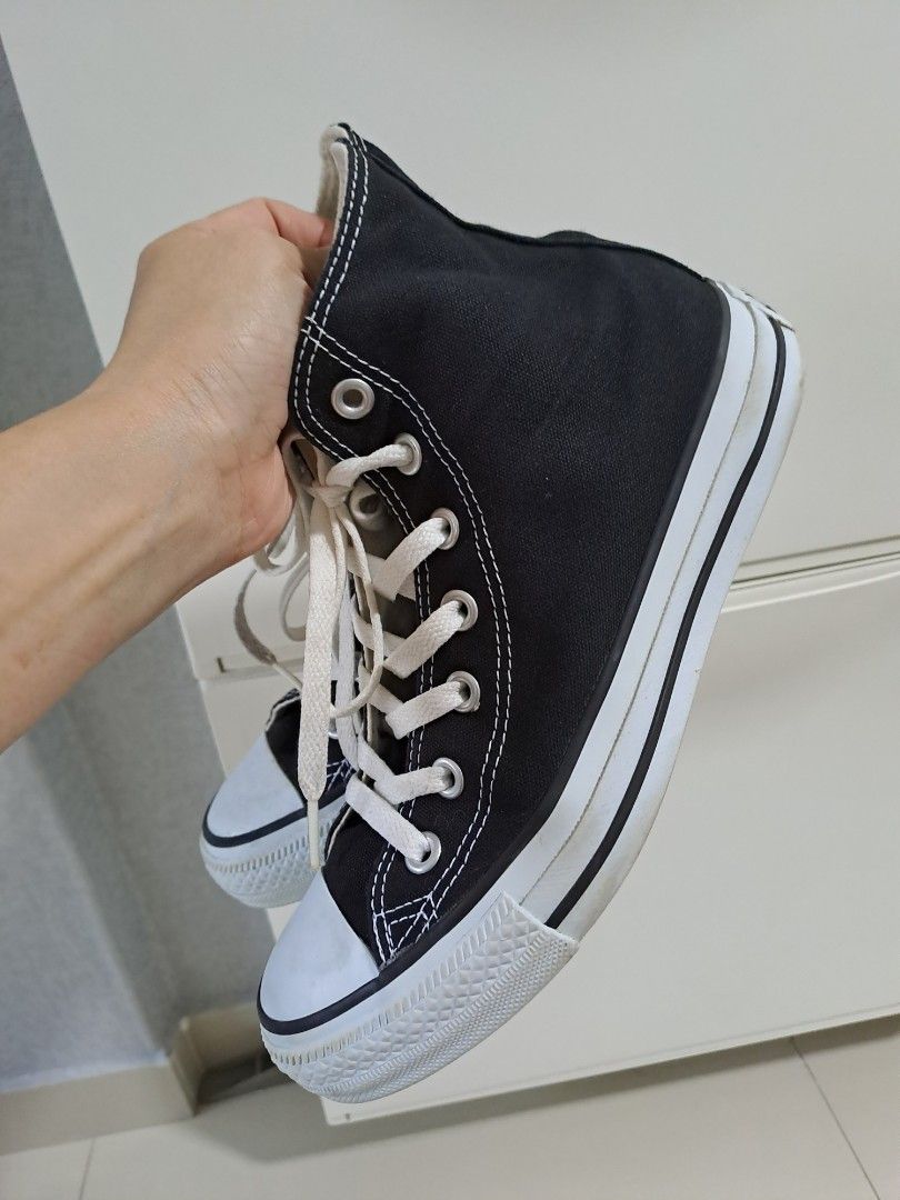 Converse Shoes ladies black Women s Fashion Footwear Sneakers on Carousell