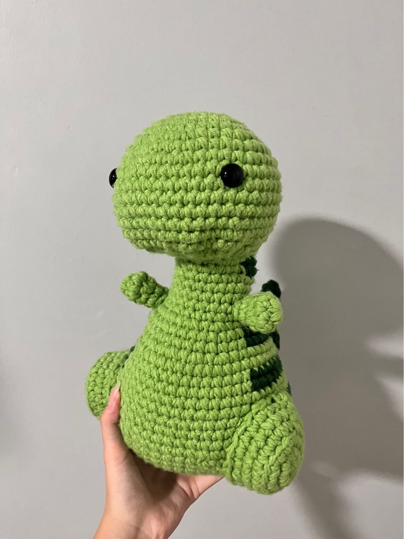 Crochet dinosaur, Hobbies & Toys, Stationery & Craft, Handmade Craft on ...