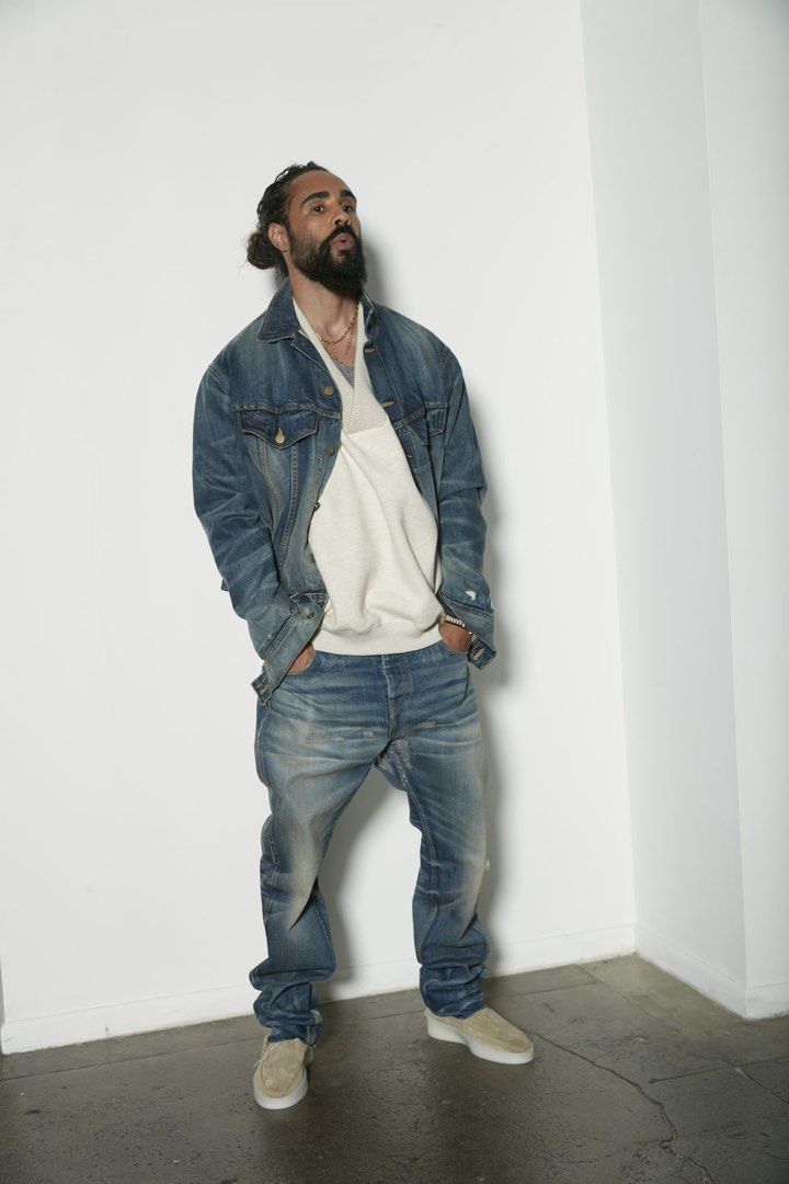 Fear of god 7th collection denim 3 year vintage wash, 他的時尚 