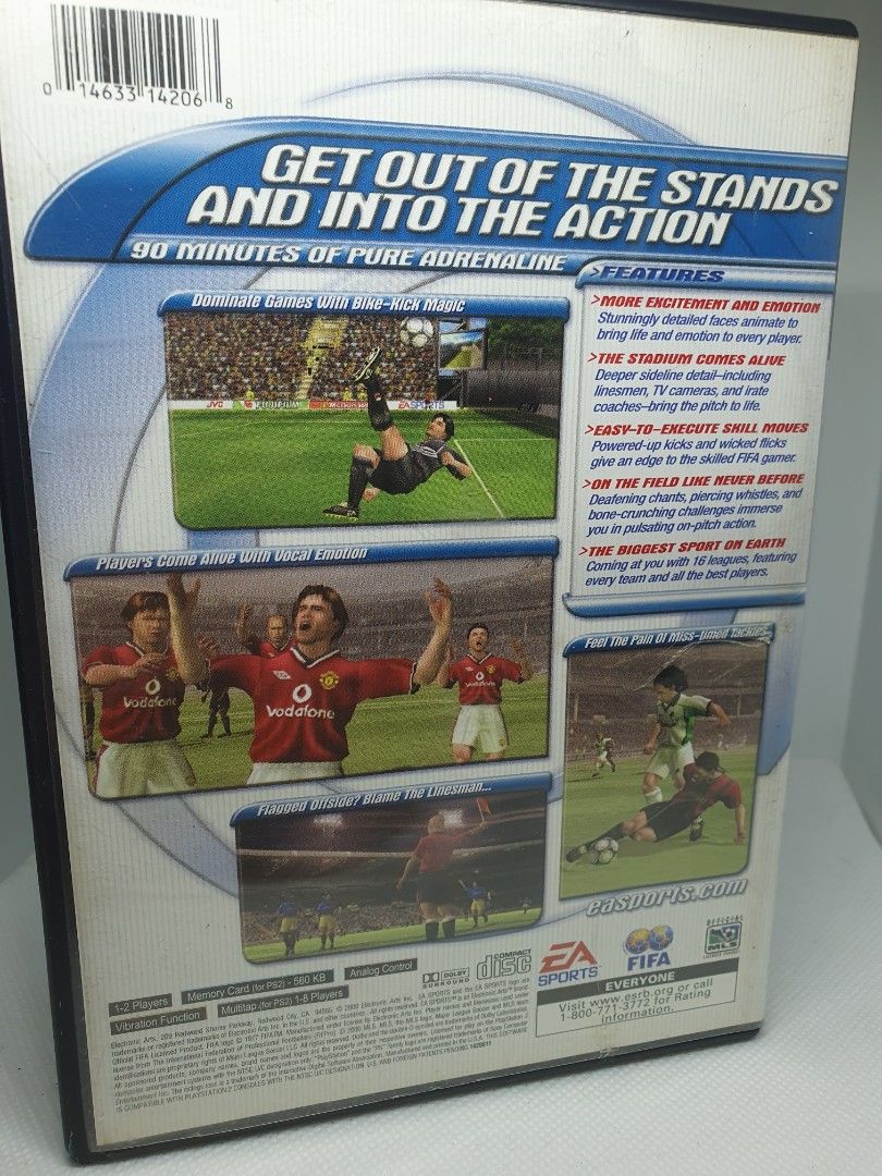 Fifa 2001 (Sony Playstation 2) (PS2) (Category: PlayStation) located in Quezon City. Submitted by itemsforadoption (Listing ID 1313738500, Image 2). Description: Rfs: Its 2024! Happy New Year! Hoping you have a good year ahead of you! If you have questions feel free to send a message. Though I'll most likely be able to reply from 10am to 8pm. Please be patient and understanding. Decluttering games and items that I've picked up or for friends and 