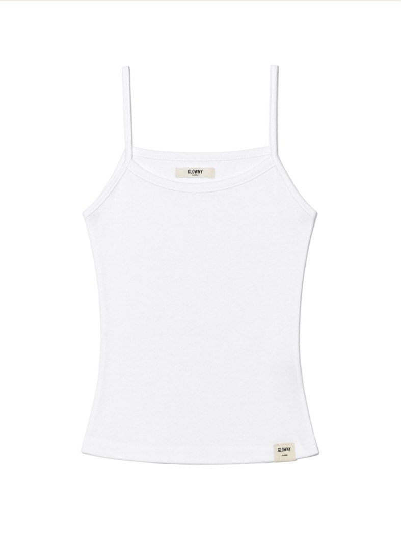 Glowny G Classic Camisole (White) (Category: Sleeveless) located in San Juan City. Submitted by shop.girlypop (Listing ID 1313753956, Image 1). Description: Brand new, preorder, authentic Glowny is like korea’s brandy!! Retails for $42 One size Very limited stocks!!.