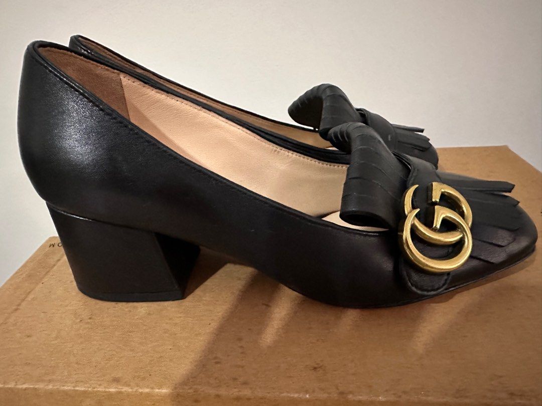 Gucci marmont gold shoes clearance