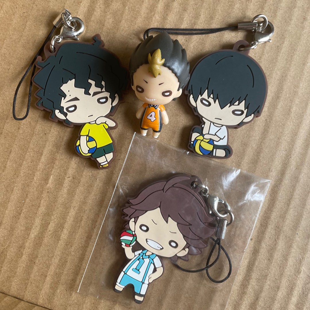 Haikyuu! Official Nitotan Rubber Charms: Sakusa, Kageyama, Oikawa ...