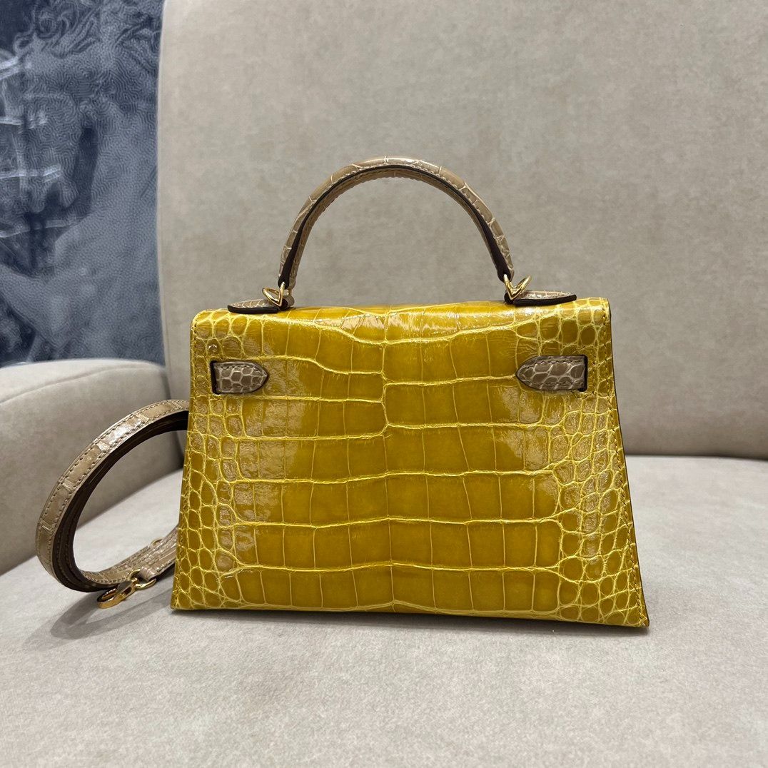 Hermes Kelly Mini Kelly II Amber Yellow Women s Fashion Bags Wallets Purses Pouches on Carousell