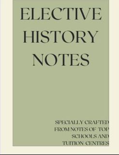 A1 O Level Elective History Notes, Hobbies & Toys, Books & Magazines ...