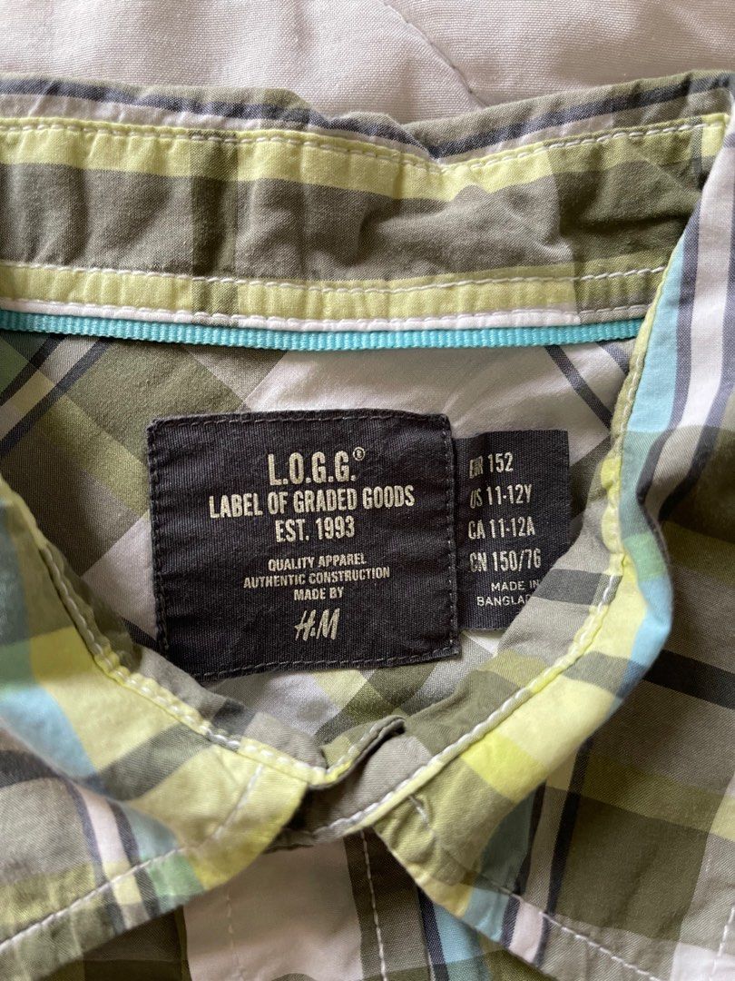 H&M LOGG Boys’ Polo (Category: Babies & Kids Fashion) located in San Juan City. Submitted by rike_ramirez (Listing ID 1313685847, Image 2). Description: Original H&M L.O.G.G Boys’ Long Sleeves Checkered Polo Size 11-12y.