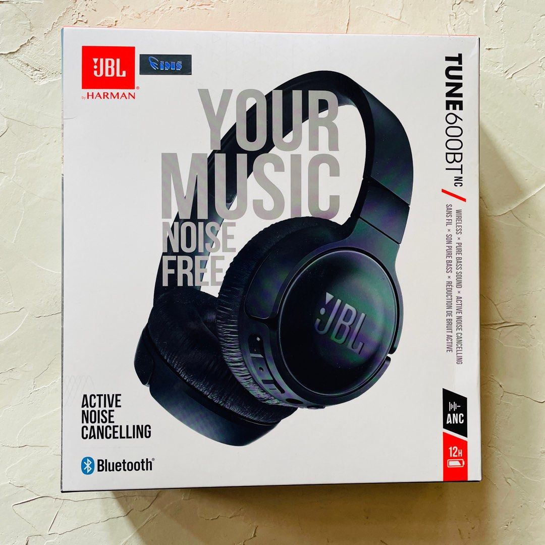 JBL Headphone T600 BTNC (Bluetooth Noise Cancelling) Black